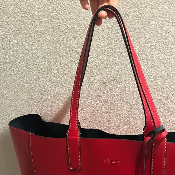 Boldrini Selleria Italy Red Fragola Leather Tote - Picture 11 of 11